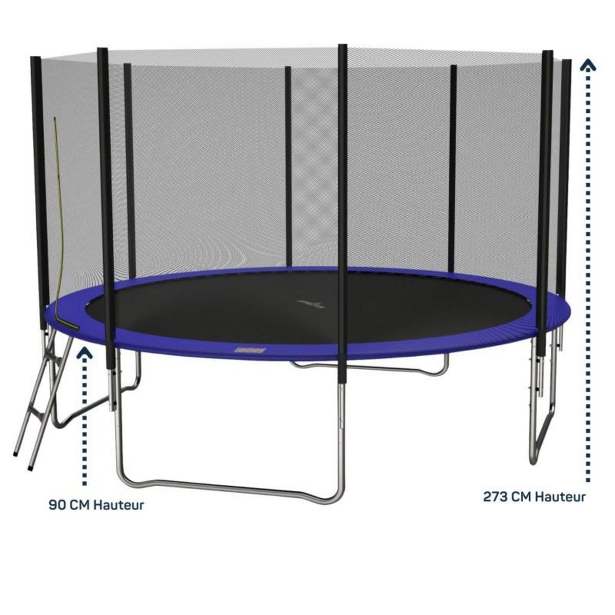 JUMP4FUN Trampoline pour enfant Jump4Fun Deluxe filet extérieur -14FT (427 cm)