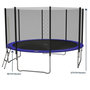 Voir la diapositive 2 : JUMP4FUN Trampoline pour enfant Jump4Fun Deluxe filet extérieur -14FT (427 cm)