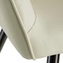 Voir la diapositive 6 : tectake Ensemble de 8 chaises en cuir synthétique en tissu  crème/noir
