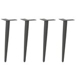 VIDAXL Pieds de table basse forme conique 4 pcs anthracite 30-31 cm