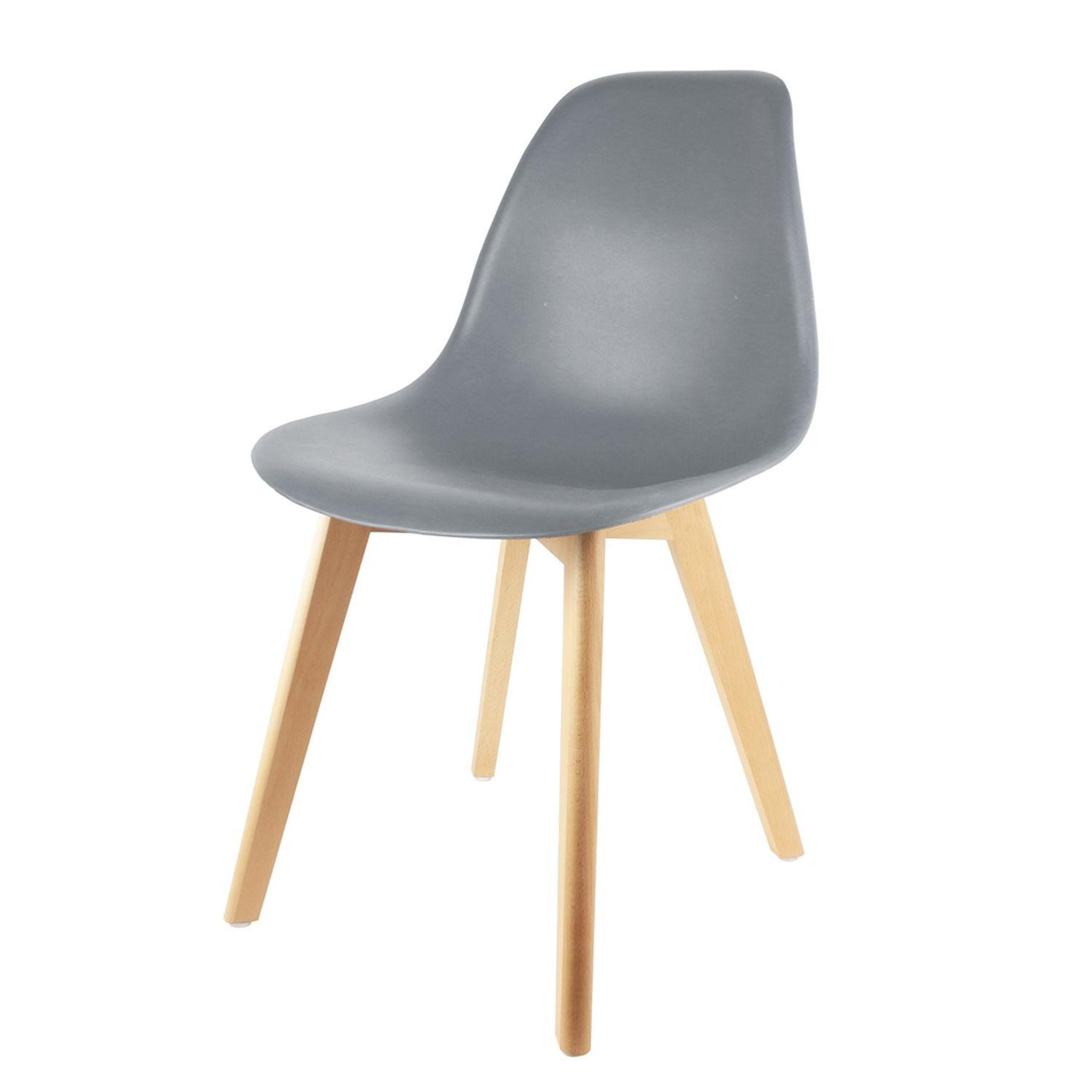 The Home Deco Factory Chaise scandinave Coque - H.83 cm. Coloris disponibles : Blanc, Gris, Noir