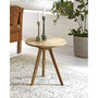 Voir la diapositive 2 : Paris Prix Table d'Appoint en Bois  Cunda  40cm Naturel