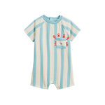 Petit Béguin Barboteuse bébé en éponge Cayo coco. Coloris disponibles : Bleu