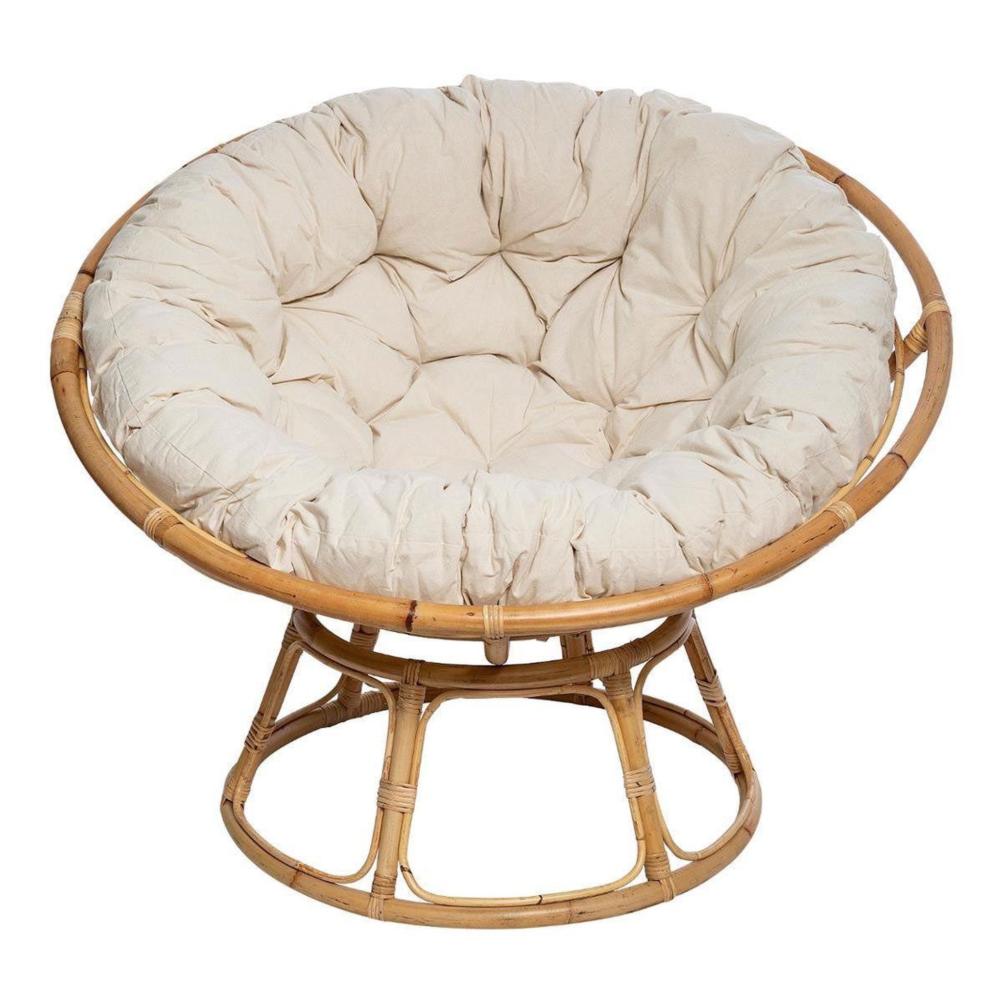 Voir la diapositive 2 : ATMOSPHERA Fauteuil Papasan en Rotin  Seram  112cm Naturel