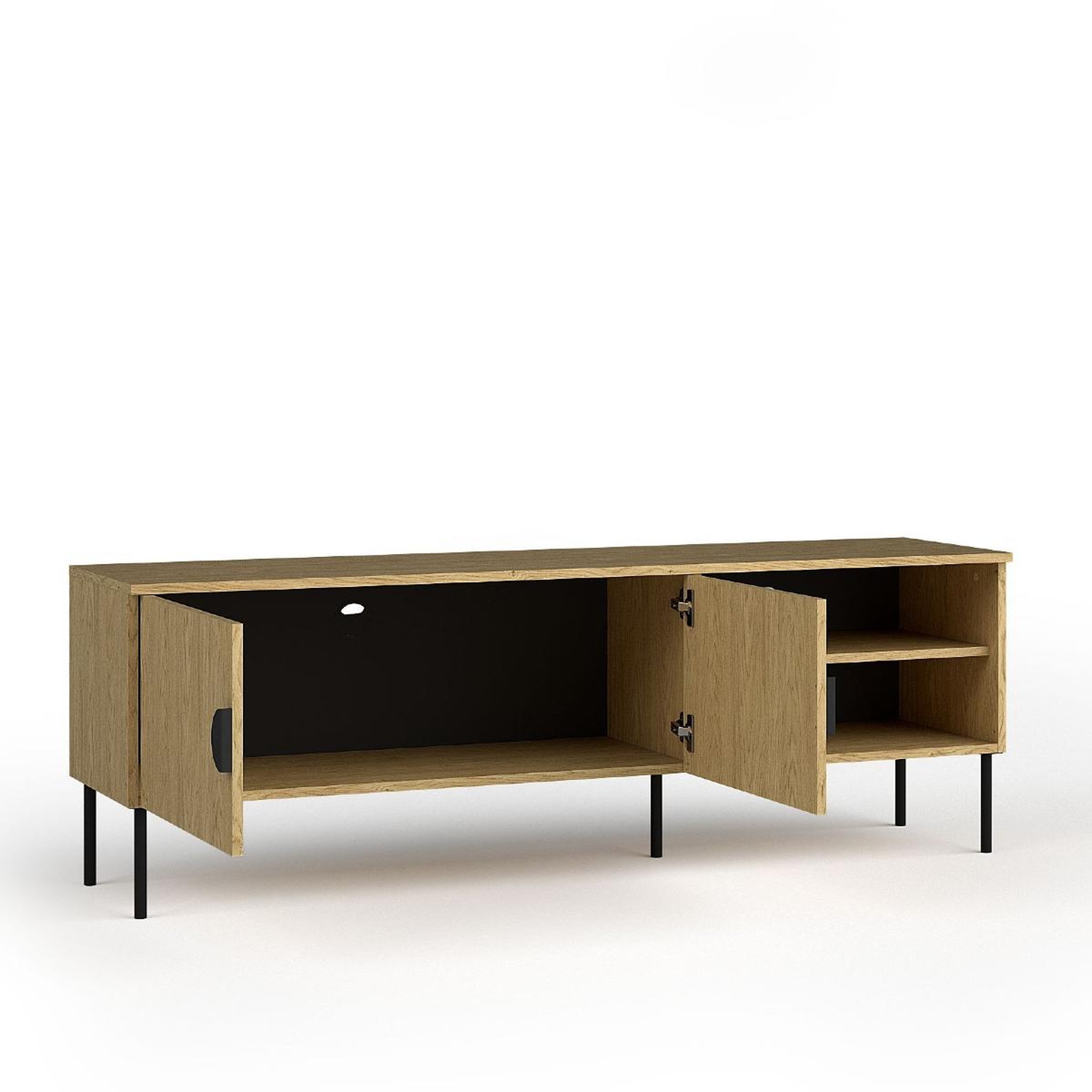 Voir la diapositive 3 : JLC KREATION Meuble tv moderne en bois et métal 160cm dimitri