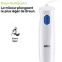 Voir la diapositive 4 : BRAUN Mixeur MQ10.201WMH MultiQuick 1 blanc 1 accessoire