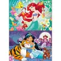 EDUCA Puzzle 2 x 48 pièces : Princesses Disney : Ariel et Jasmine