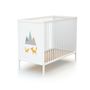 Voir la diapositive 3 : WEBABY Chambre bébé lit et commode à langer en bois ALBA