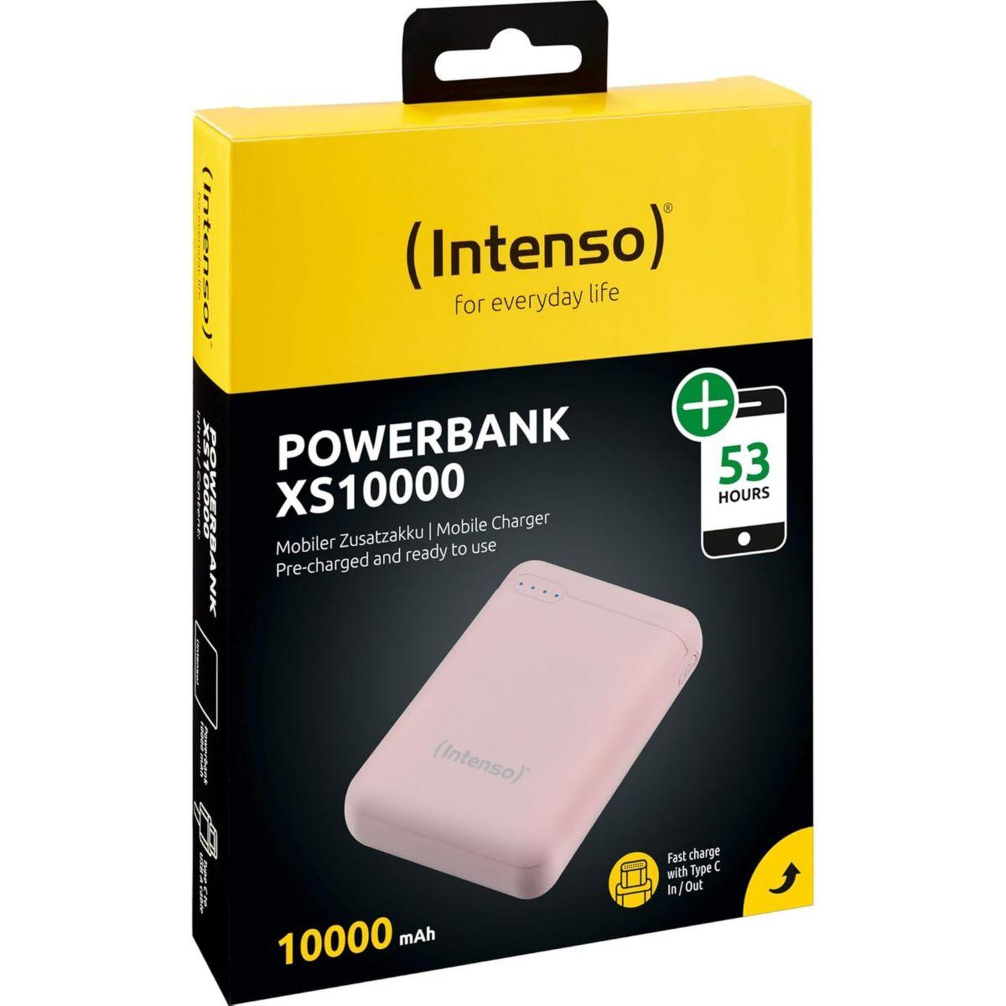 Voir la diapositive 4 : Intenso Batterie externe 10000 mAh XS Rose