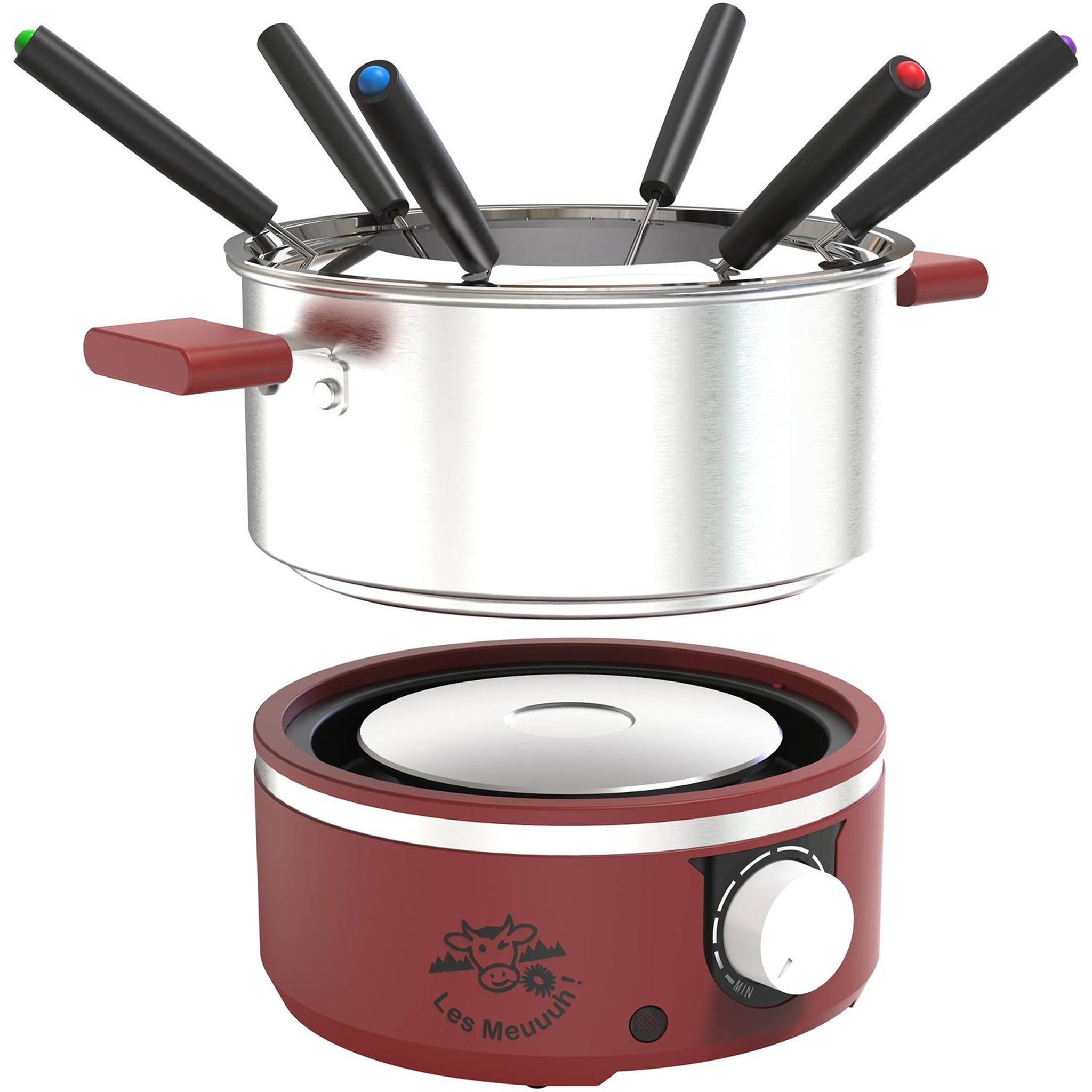 Voir la diapositive 2 : LITTLE BALANCE Service à fondue 6 personnes piment - 8962