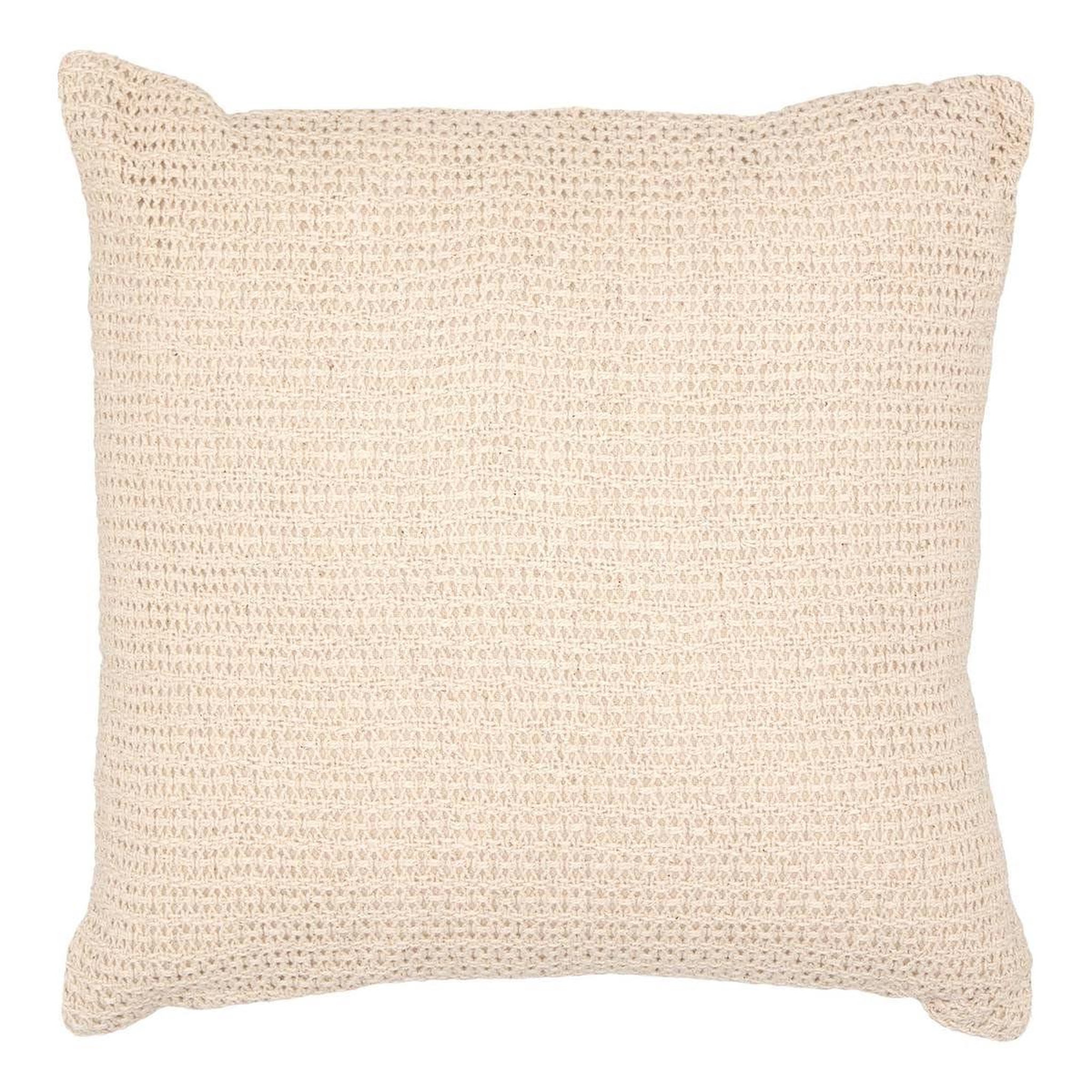 ATMOSPHERA Coussin déco uni  océania  40x40cm beige