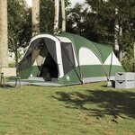 VIDAXL Tente familiale tunnel 8 personnes vert impermeable