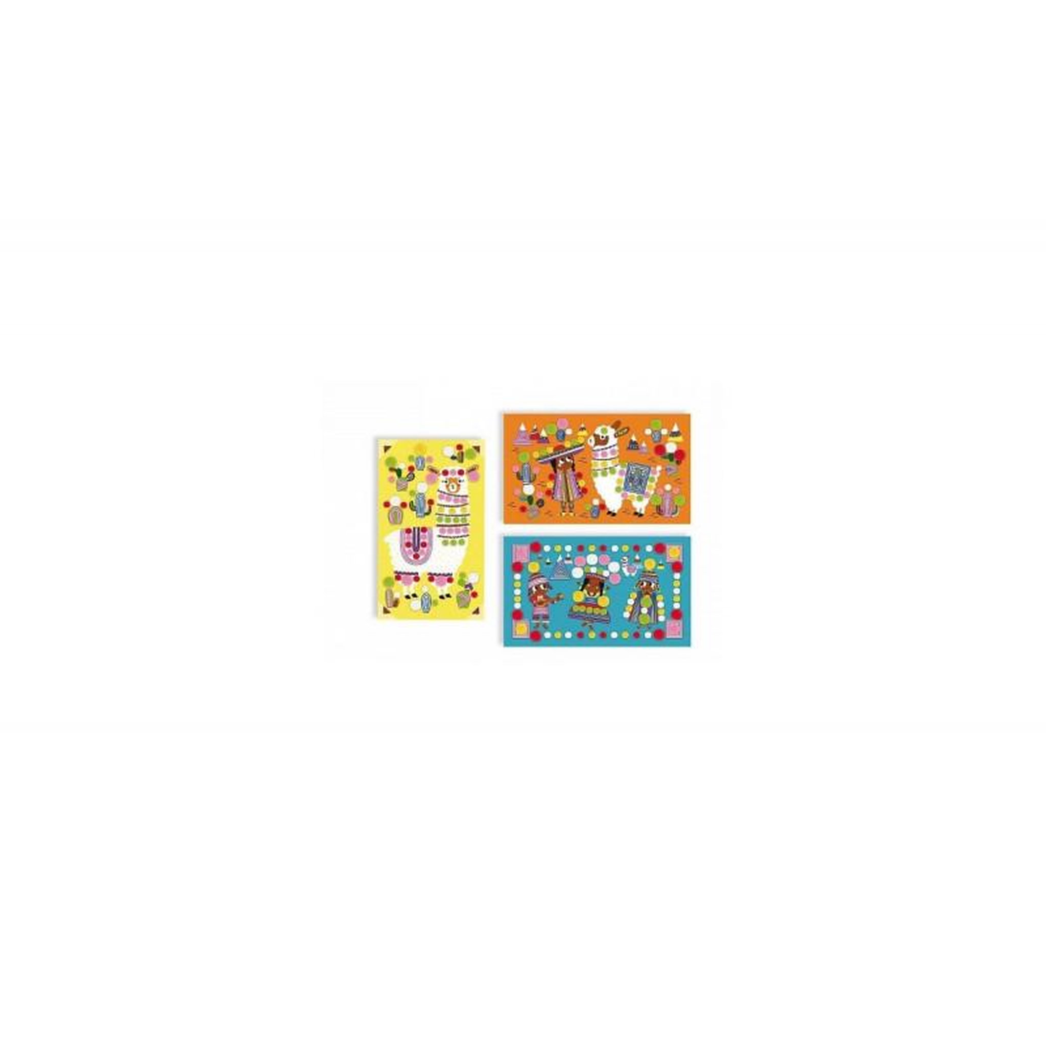 Voir la diapositive 3 : JANOD Kit créatif Janod Pompons Lamas