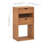 Voir la diapositive 6 : VIDAXL Armoire de rangement 40x30x76 cm Bois de teck massif