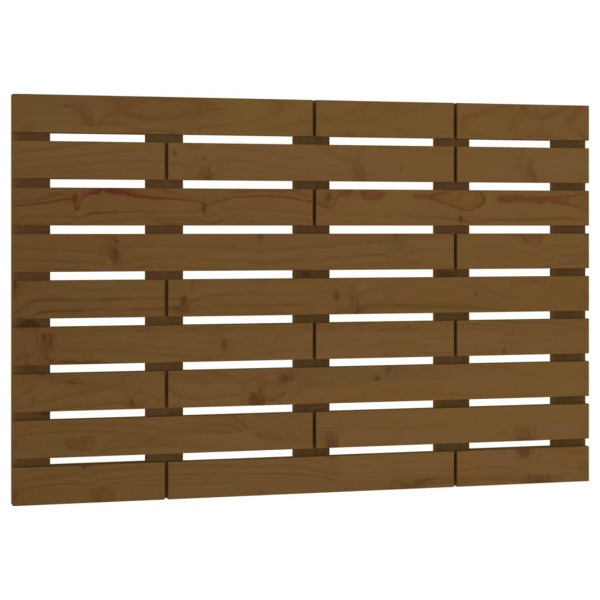 VIDAXL Tete de lit murale Marron miel 81x3x63 cm Bois massif de pin