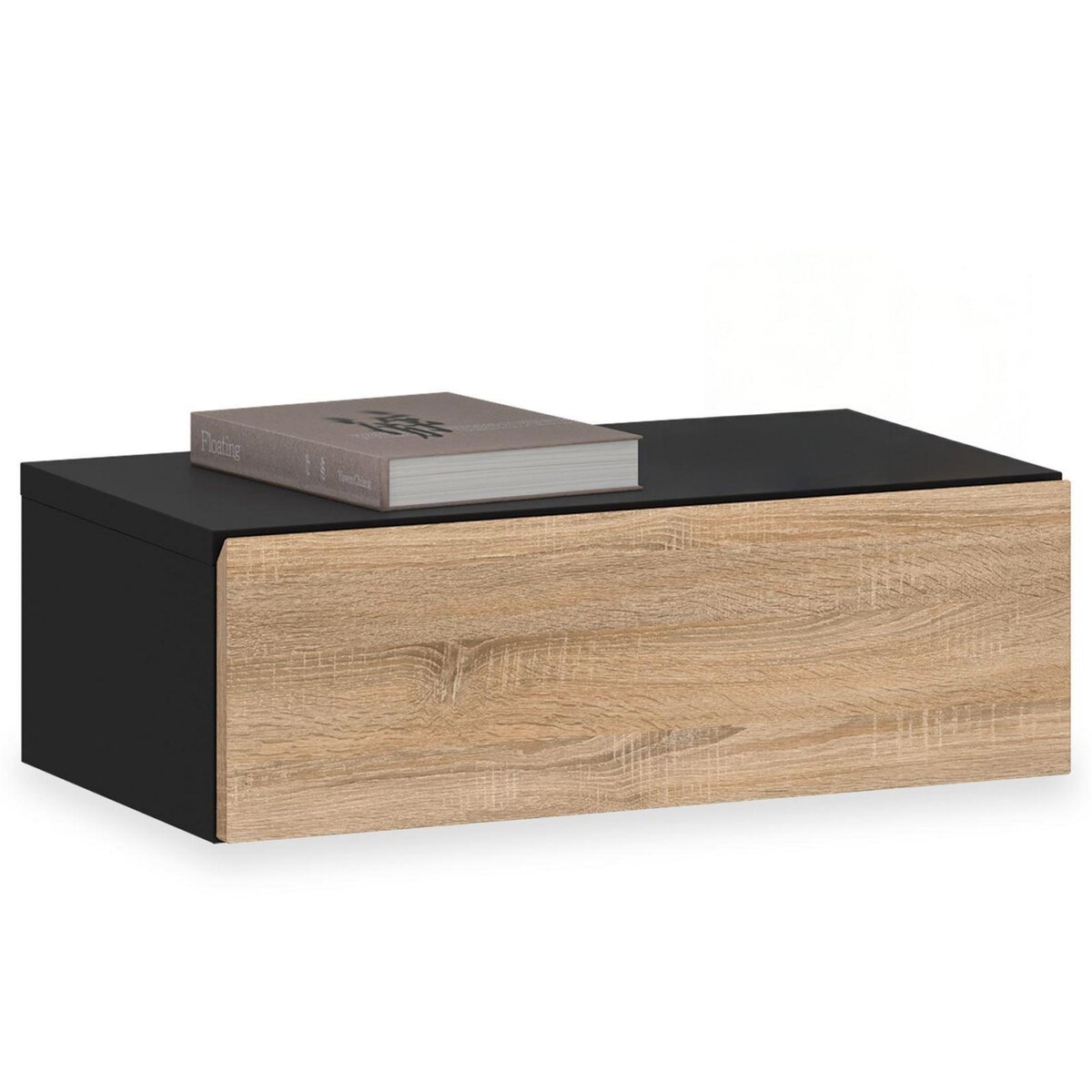 IDIMEX Chevet suspendu OCEANE, en bois