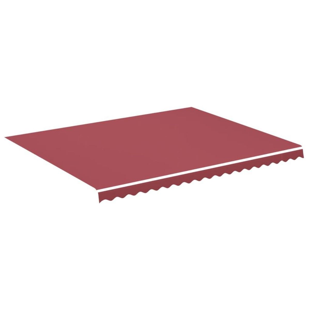 VIDAXL Tissu de remplacement pour auvent Bordeaux rouge 4,5x3,5 m