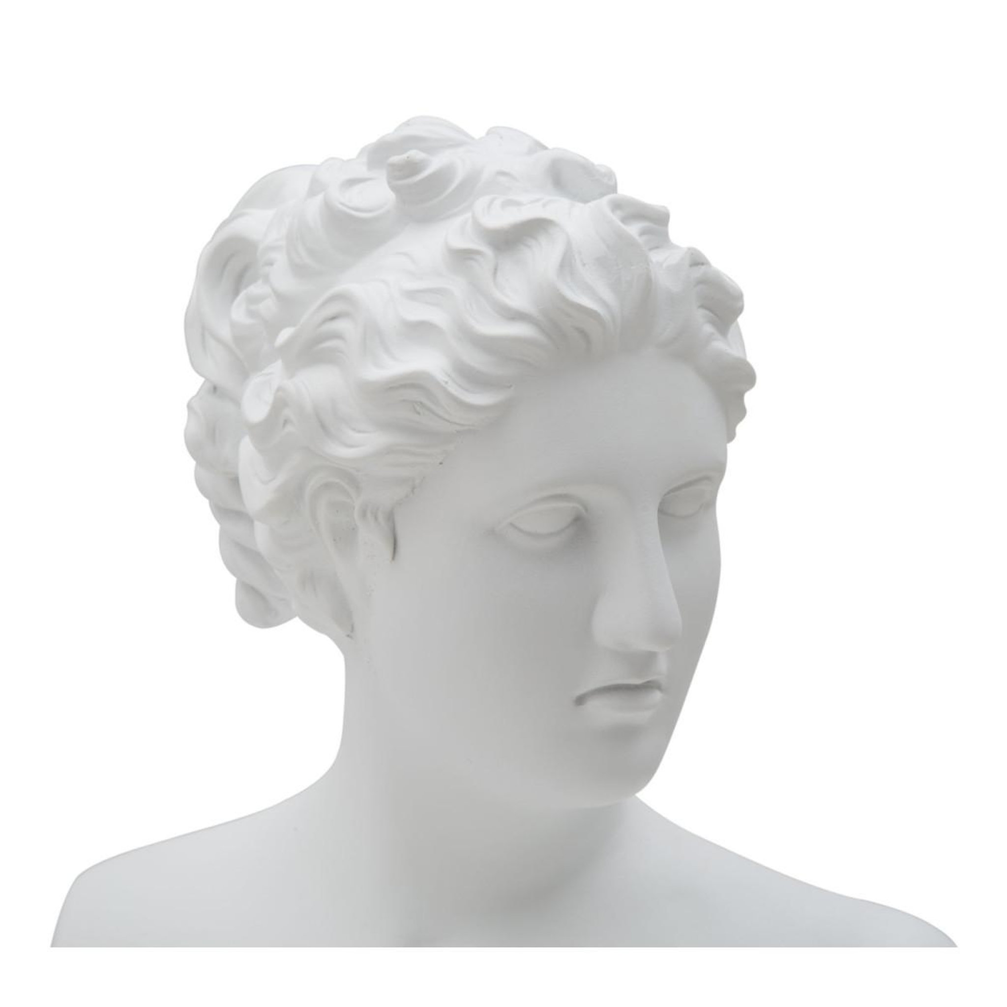 Voir la diapositive 2 : Paris Prix Buste tête féminine  roman  34cm blanc