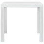 Voir la diapositive 2 : VIDAXL Table de jardin Blanc 79x79x72 cm Plastique Aspect de rotin