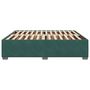Voir la diapositive 5 : VIDAXL Cadre de lit sans matelas vert fonce 180x200 cm velours