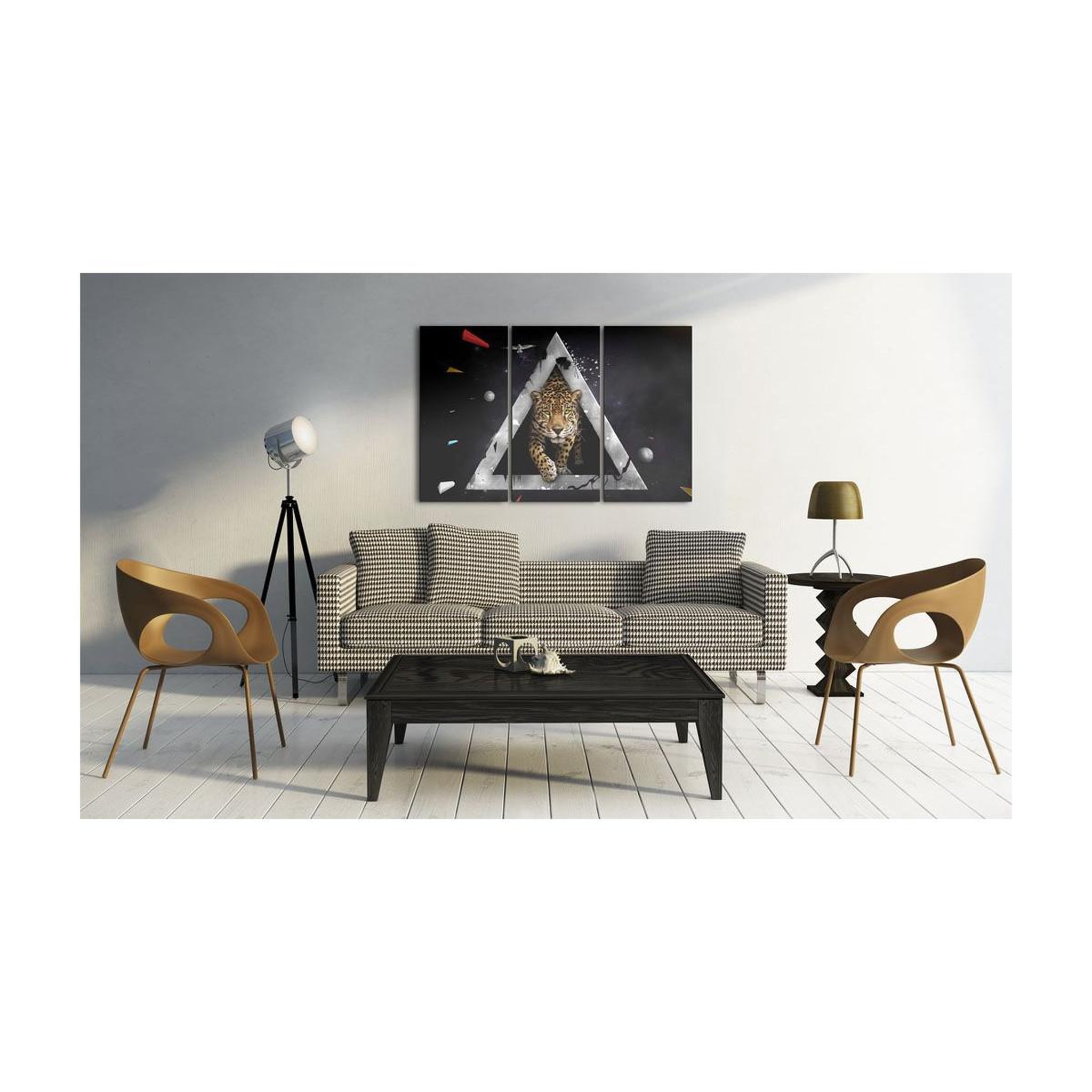 Voir la diapositive 2 : Paris Prix Tableau Imprimé  Guépard Arrive!