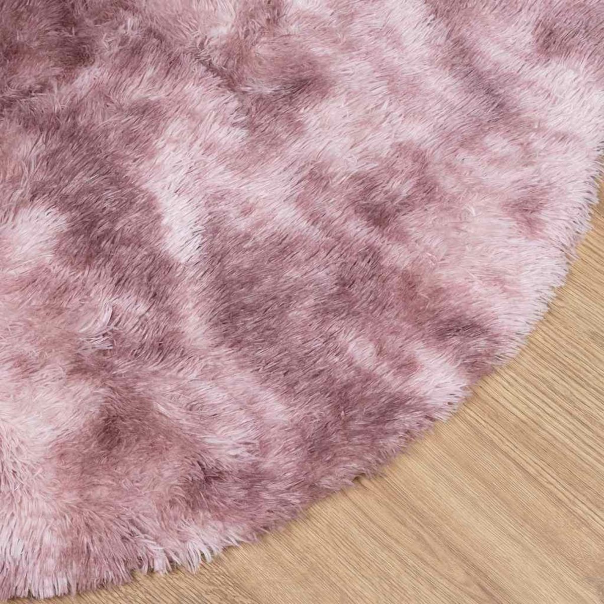VIDAXL Tapis Shaggy a poils longs NAVARRA rose poudre 300x200 cm