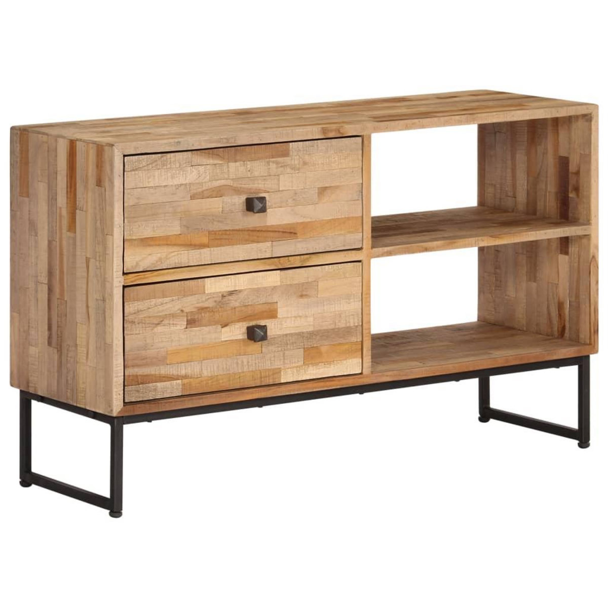 VIDAXL Meuble TV Bois de teck recycle 90 x 30 x 55 cm