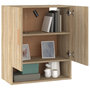 Voir la diapositive 4 : VIDAXL Armoire murale Chene sonoma 60x31x70 cm Bois d'ingenierie