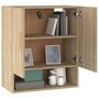 Voir la diapositive 4 : VIDAXL Armoire murale Chene sonoma 60x31x70 cm Bois d'ingenierie