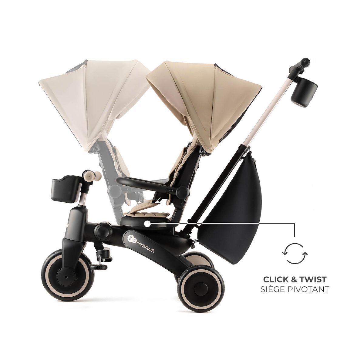 KINDERKRAFT Tricycle jazz 2 pratique et confortable