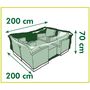 Voir la diapositive 5 : NATURE Nature Housse de meubles de jardin pour table et chaises 200x200x70 cm