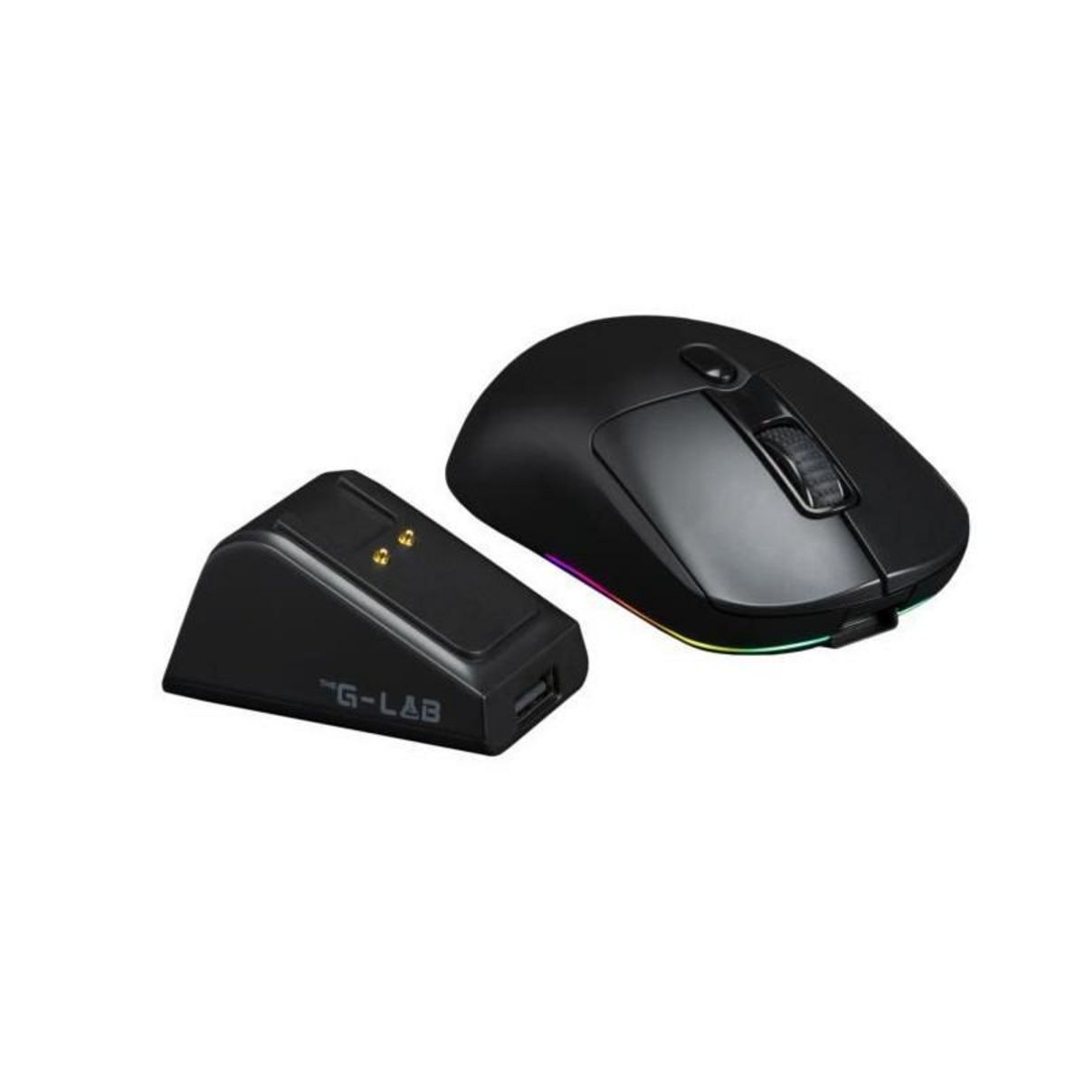 THE G-LAB Souris Gamer Competitif - Avec ou sans fil - The G-Lab - KULT-TITAN - RGB - 12000 DPI - Noir