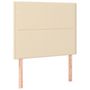Voir la diapositive 2 : VIDAXL Tetes de lit 2 pcs Creme 100x5x78/88 cm Tissu
