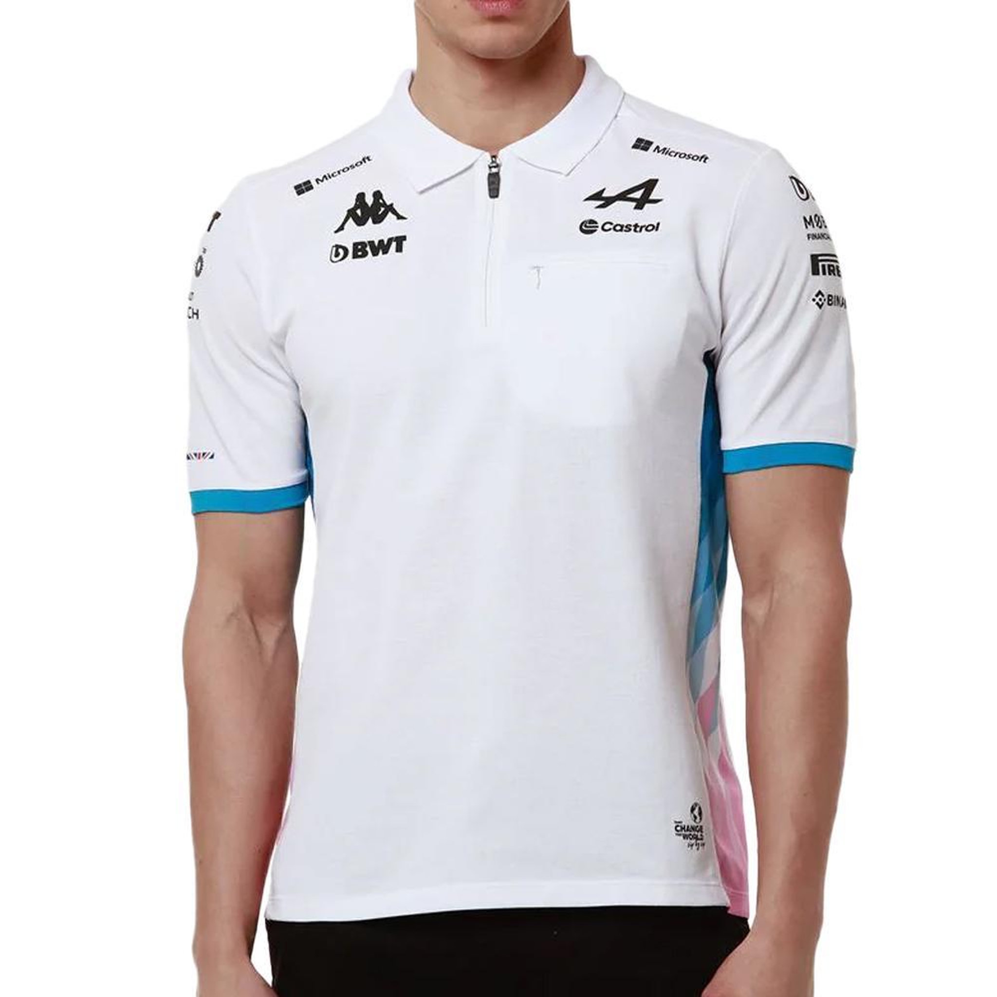 KAPPA Polo /Turquoise Homme Kappa Adram. Coloris disponibles : Blanc