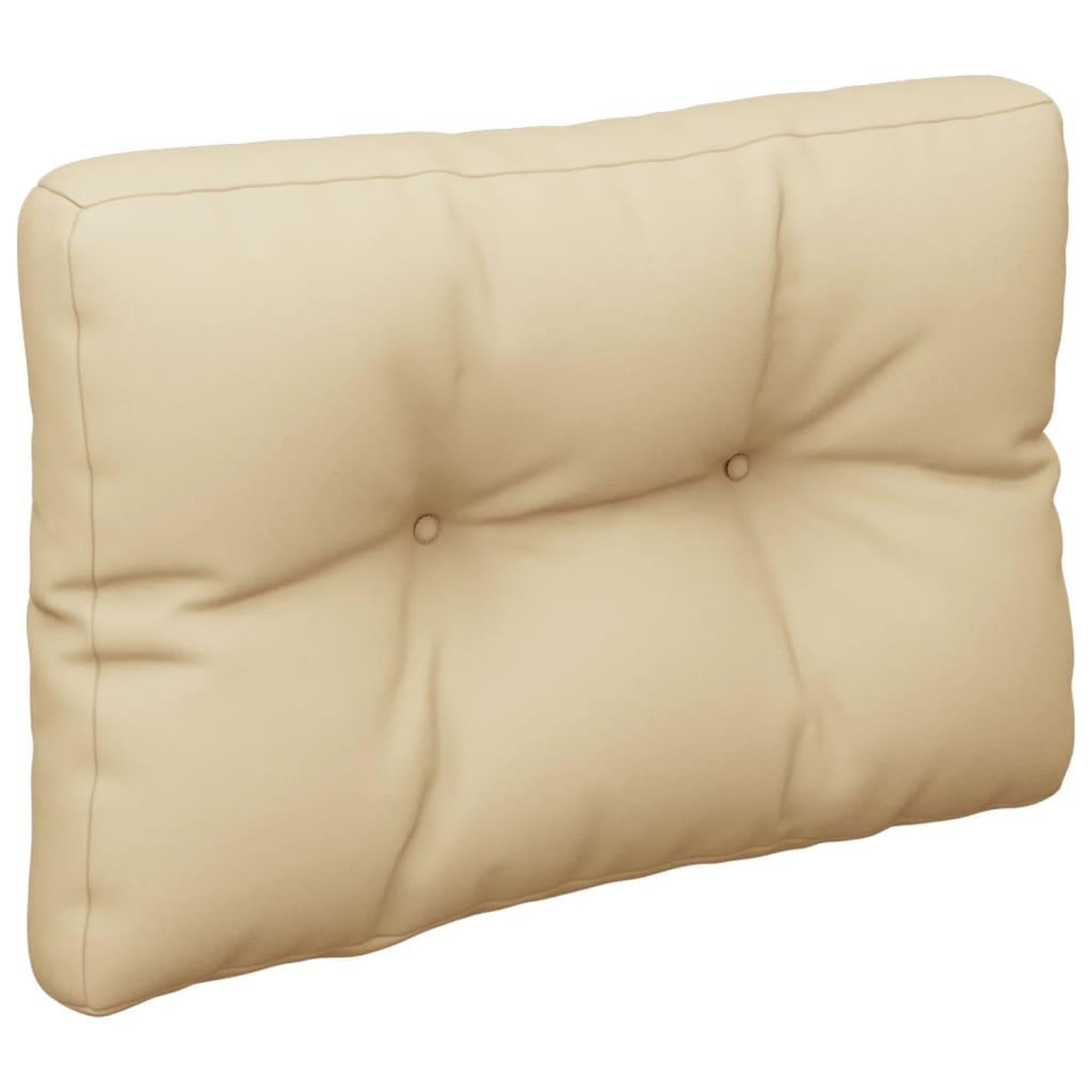 Voir la diapositive 5 : VIDAXL Coussins de palette lot de 2 beige tissu
