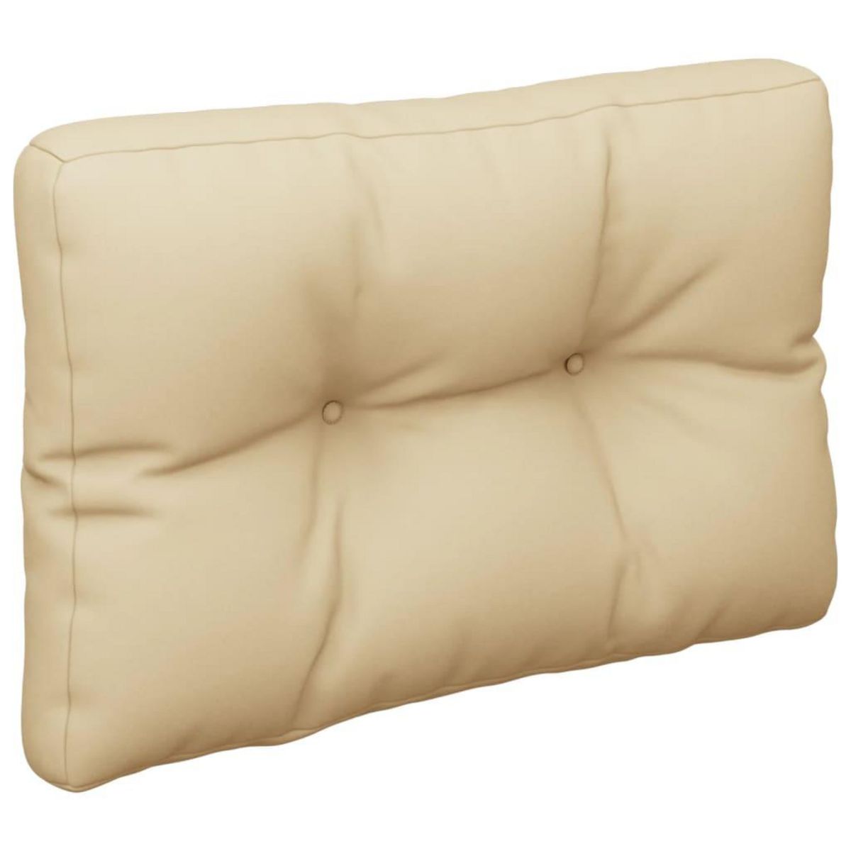 VIDAXL Coussins de palette lot de 2 beige tissu