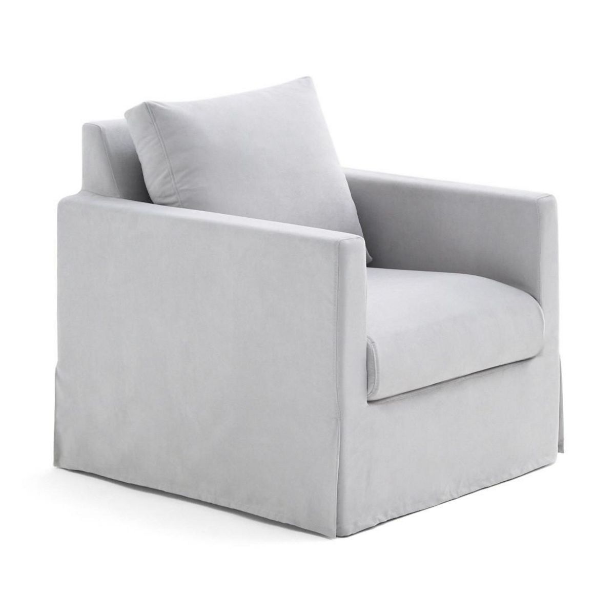 LISA DESIGN Serena - fauteuil déhoussable en tissu