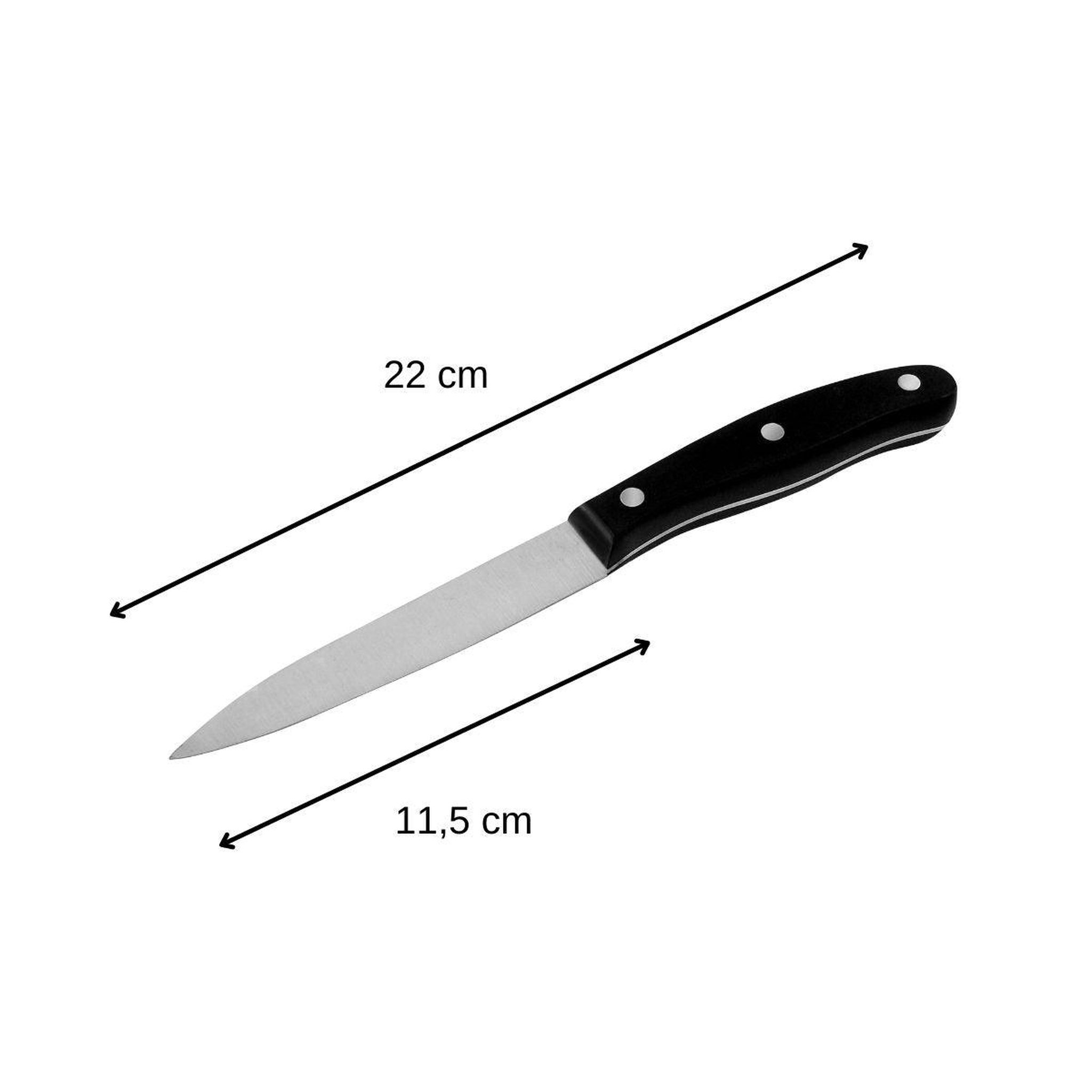 Voir la diapositive 3 : NIROSTA Set de 2 couteaux d'office 22 cm en inox nirosta fit