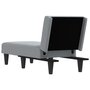 Voir la diapositive 5 : VIDAXL Chaise longue gris clair tissu