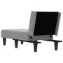 Voir la diapositive 5 : VIDAXL Chaise longue gris clair tissu