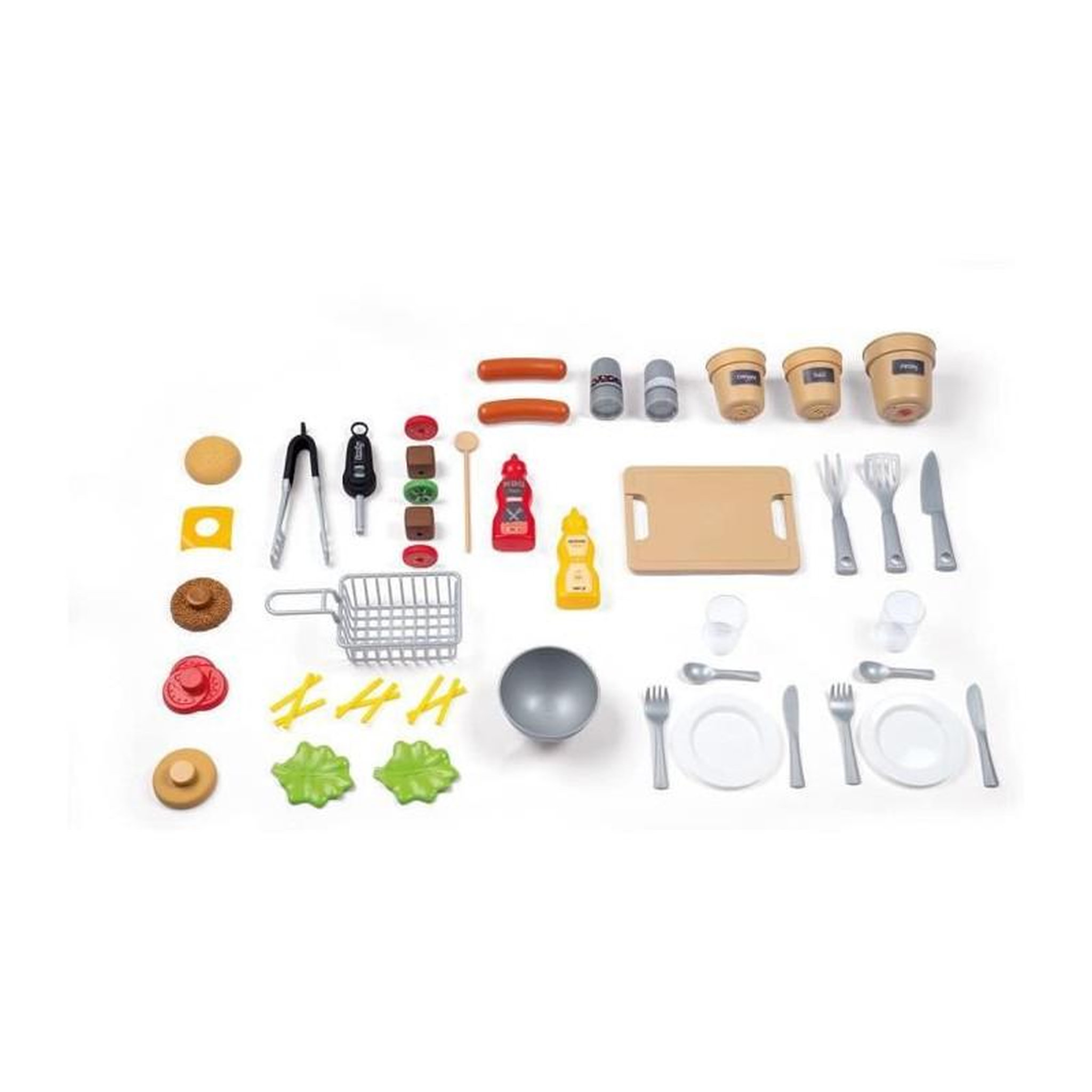 Voir la diapositive 3 : SMOBY Smoby - Garden Kitchen - Cuisine dExterieur Evolutive - Grill Avec Flammes Magiques Retractables - 40 Accessoires