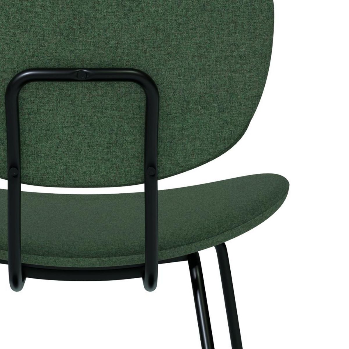 Rendez vous déco Lot de 2 chaises en tissu beige et pieds en métal noir - Verner