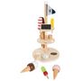 Voir la diapositive 3 : SMALL FOOT Small Foot - Wooden Ice Creams with Holder, 15pcs. 12232