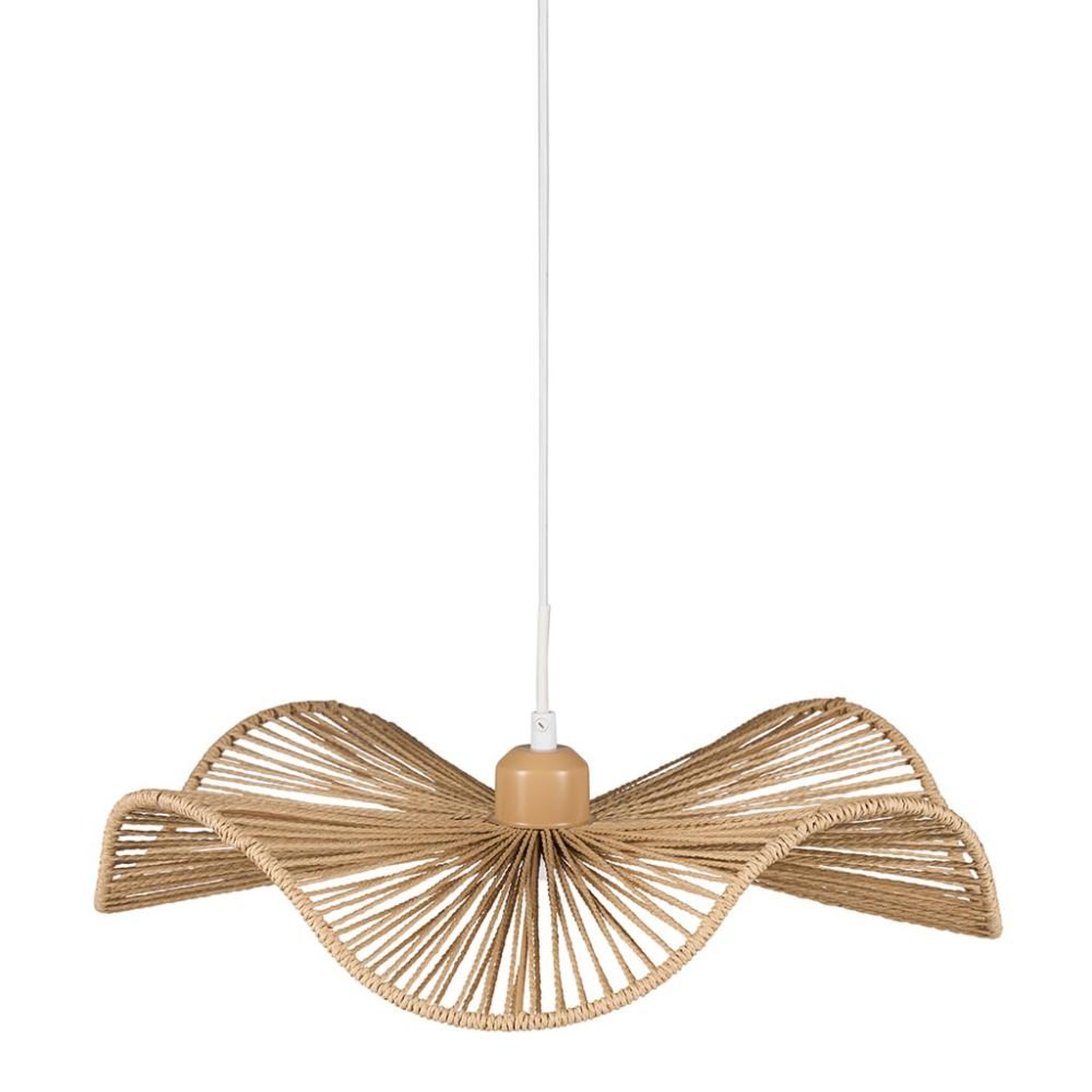 OSTARIA Suspension naturelle beige diamètre 42cm