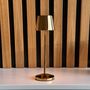 Voir la diapositive 6 : Lumisky Lampe de table sans fil EMILY Doré Aluminium H20cm