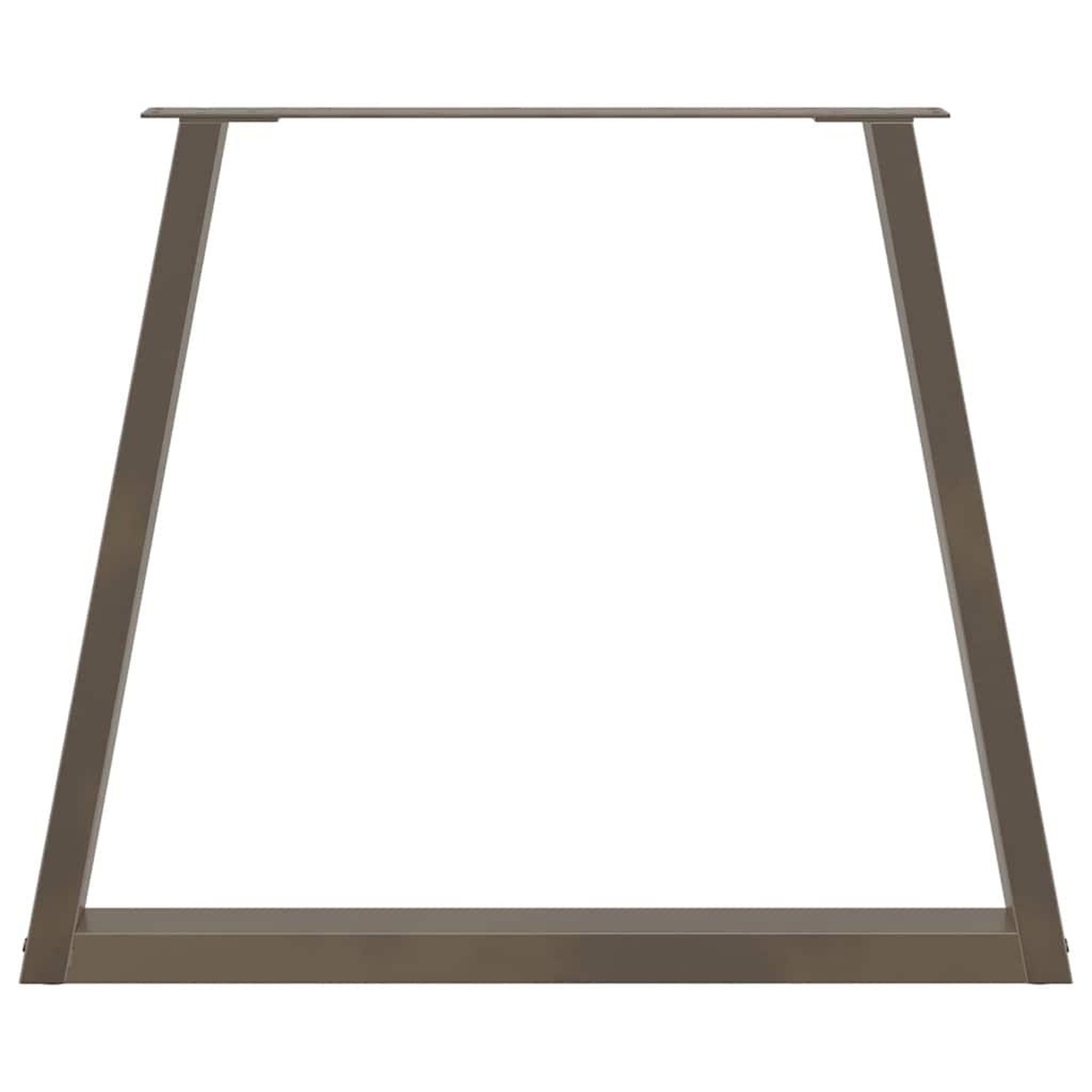 Voir la diapositive 5 : VIDAXL Pieds de table a manger forme de V 2 pcs 80x(72-73,3) cm acier