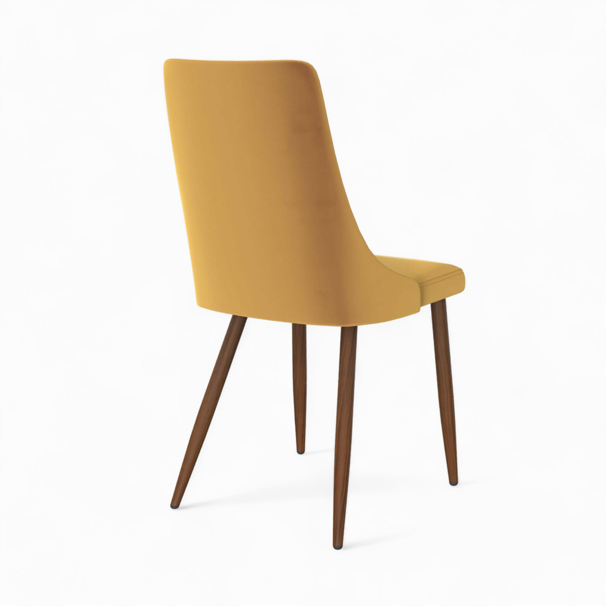 Rendez vous déco Pack 4 chaises en velours bleu et jaune - Vinni