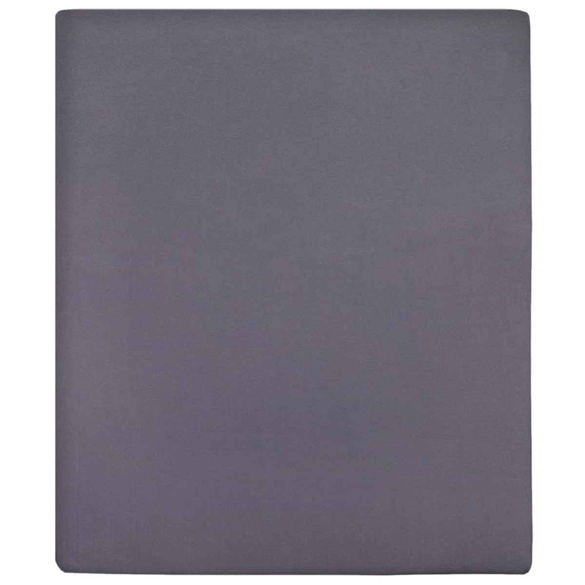 VIDAXL Drap-housse Jersey Anthracite 160x200 cm Coton