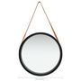 Voir la diapositive 6 : VIDAXL Miroir mural avec sangle 50 cm Noir