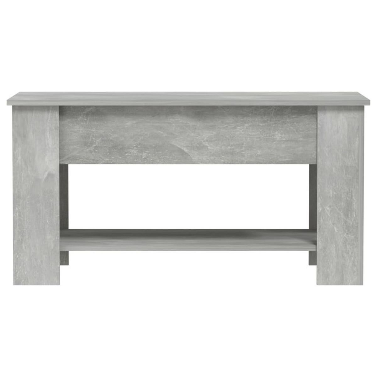 VIDAXL Table basse gris beton 101x49x52 cm bois d'ingenierie